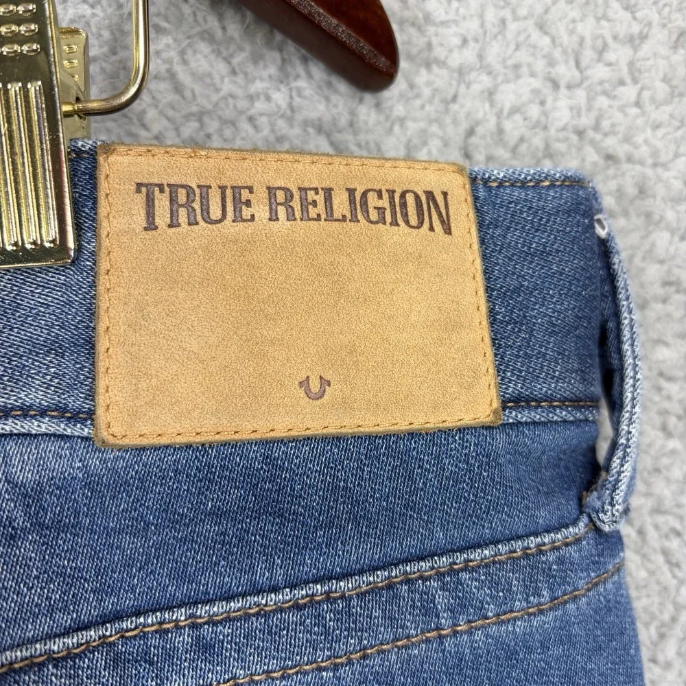 True Religion Jeans Mens 38x34 Geno Relaxed Slim Medium Wash